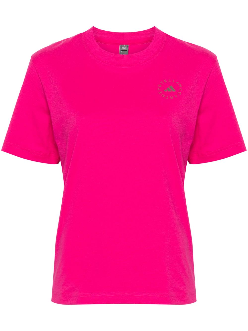 Logo-print crew-neck T-shirt - Pink