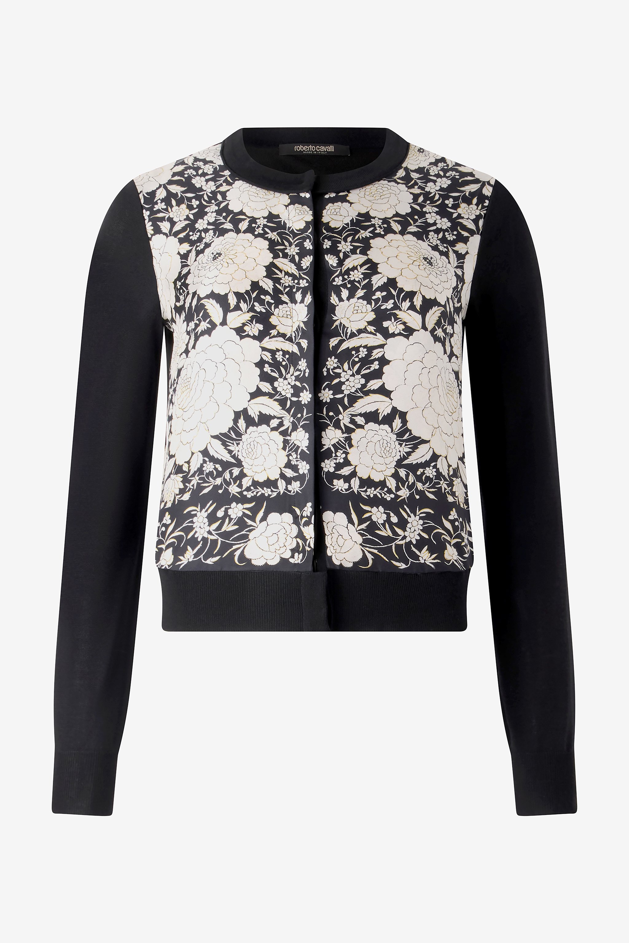 Silk-blend Cardigan With Flowers