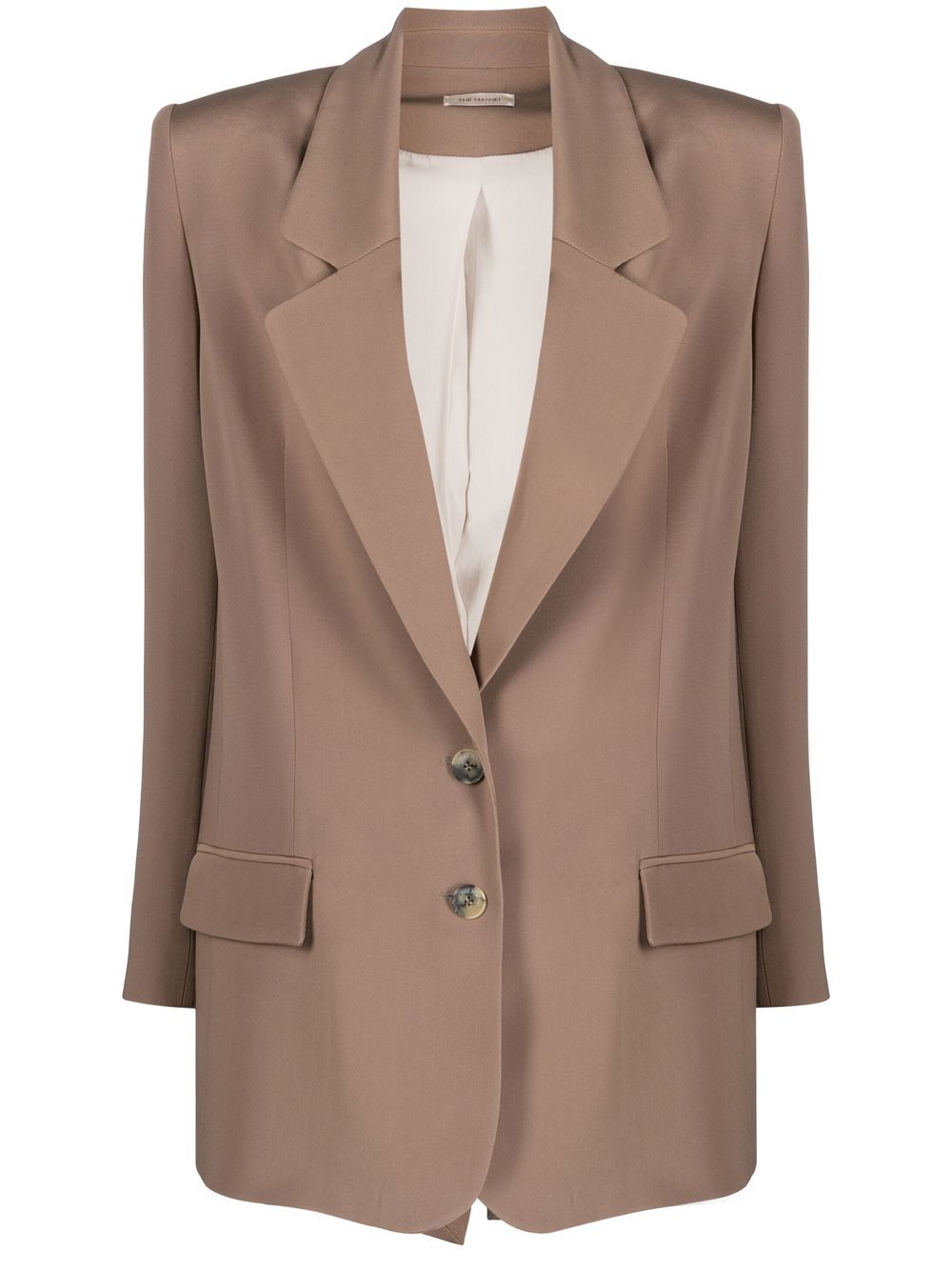 Caen single-breasted blazer - Neutrals