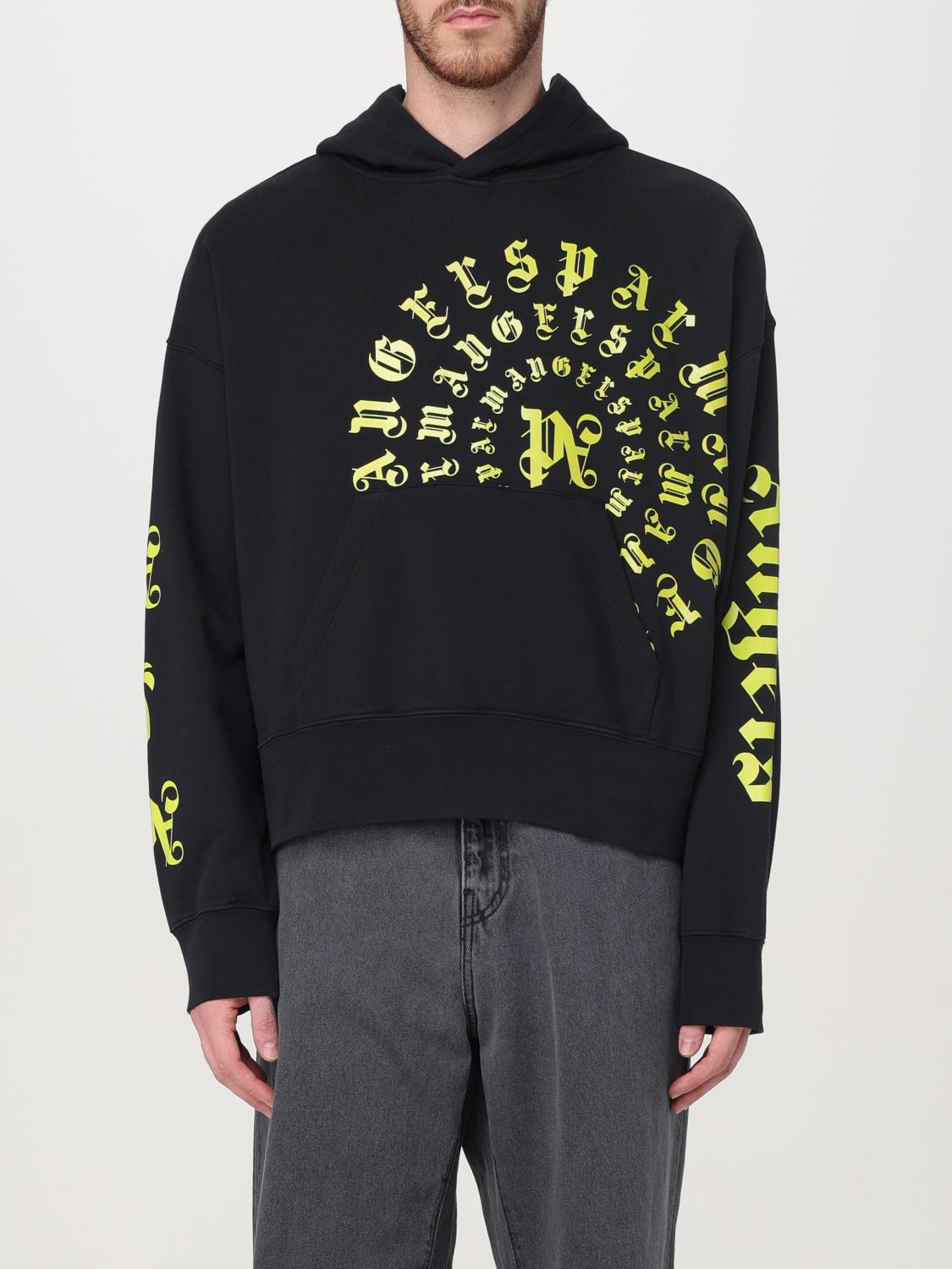Logo-print cotton hoodie - Black