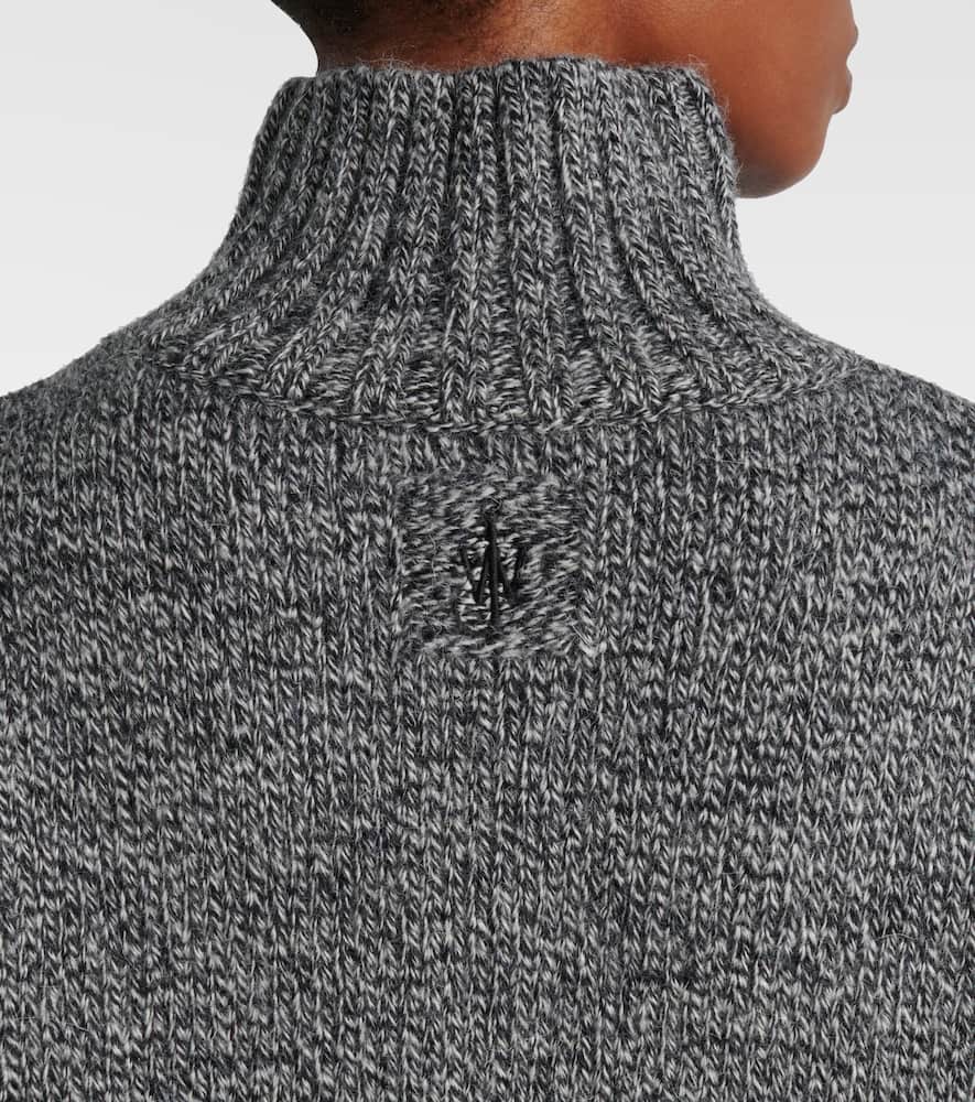 Wool and alpaca-blend turtleneck sweater