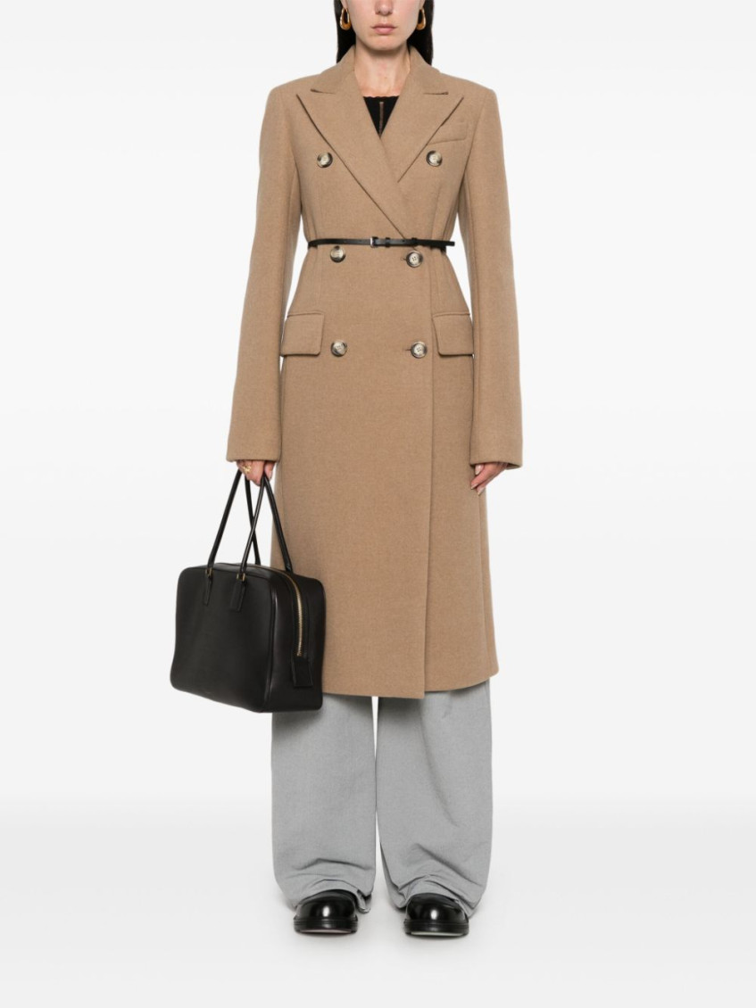 - Wool Double-breasted Coat