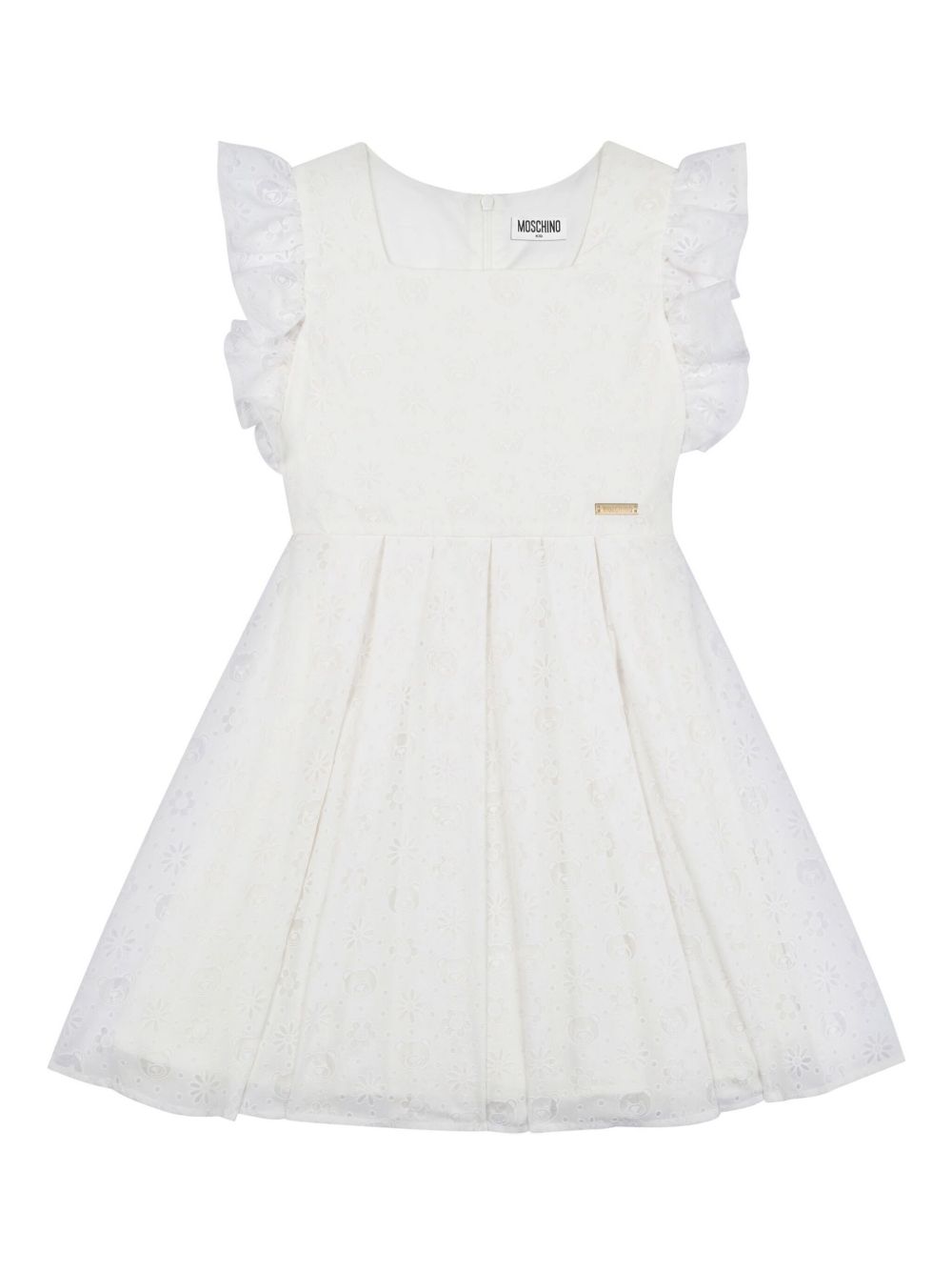 Jacquard dress - White