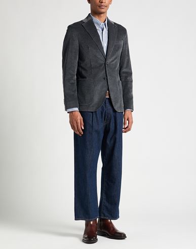 Man Blazer Charcoal Size 36 Cotton