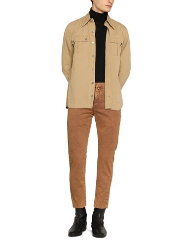 Pt Torino Man Pants Camel Size 36 Cotton, Elastane