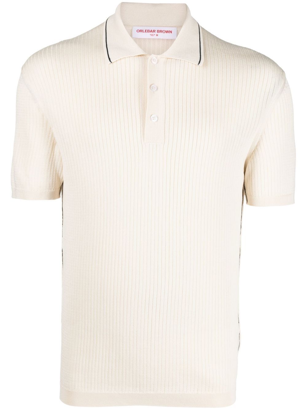 Maranon ribbed polo shirt - Neutrals