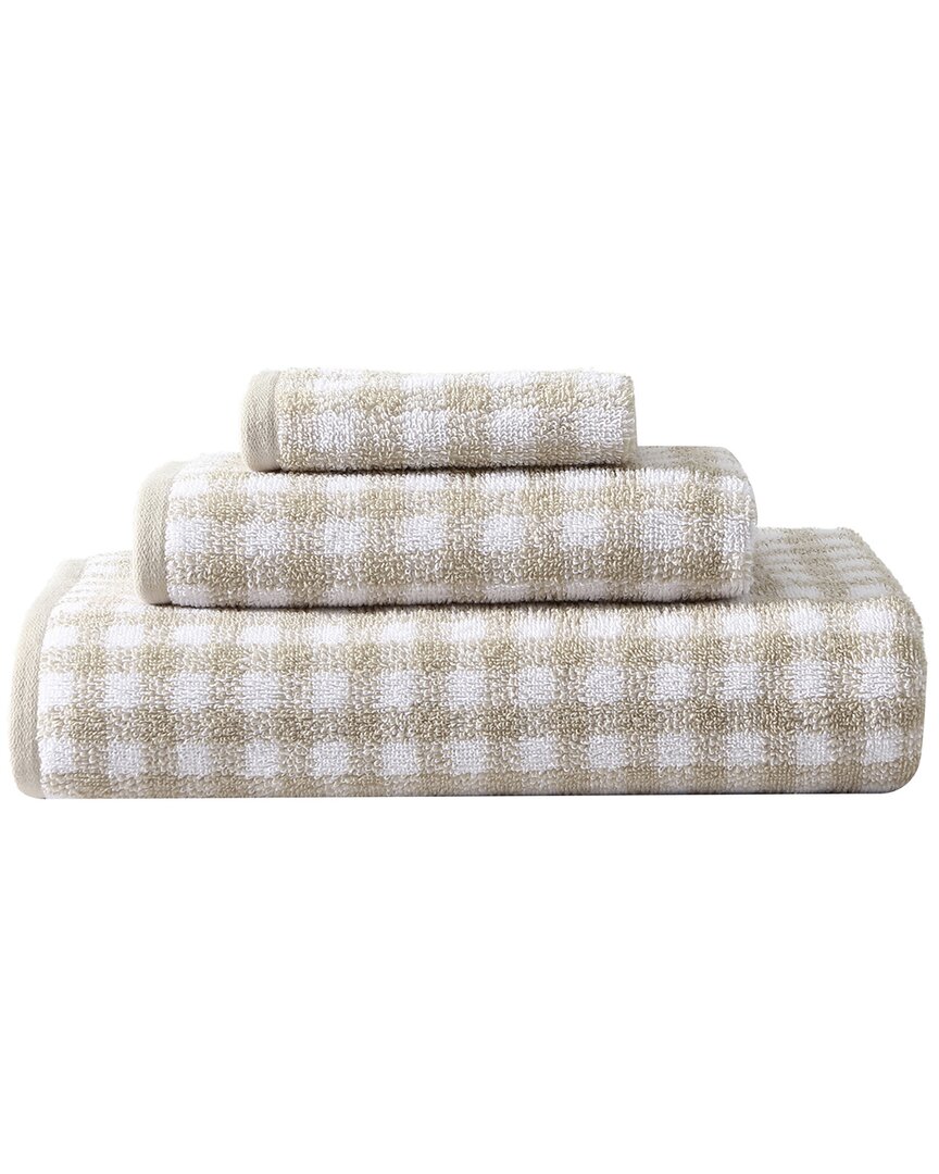 Ginny 100% Cotton Terry 3 Piece Towel Set