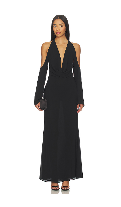Superdown Ivania Maxi Dress in Black. XXS also in L, M, S