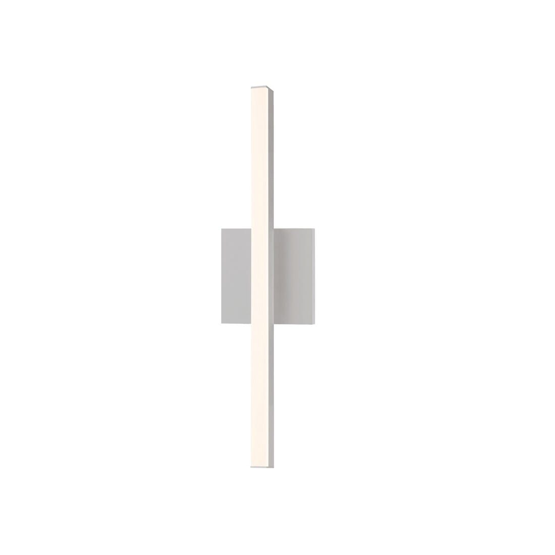 Stix LED Bathroom Vanity Light in Bright Satin Aluminu