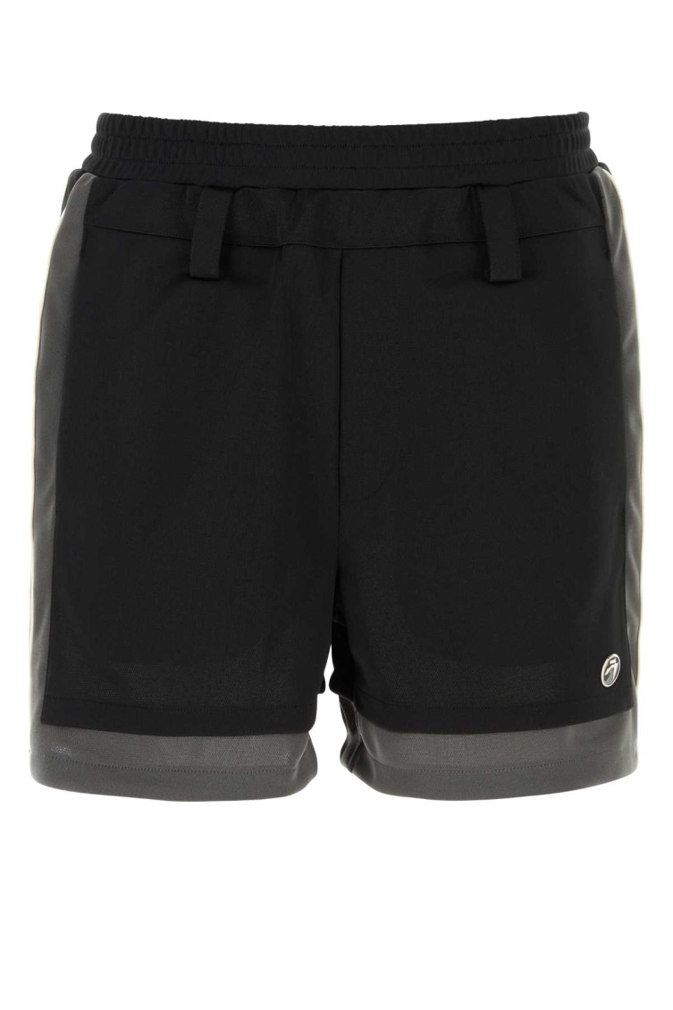 Logo-appliqué track shorts - Grey