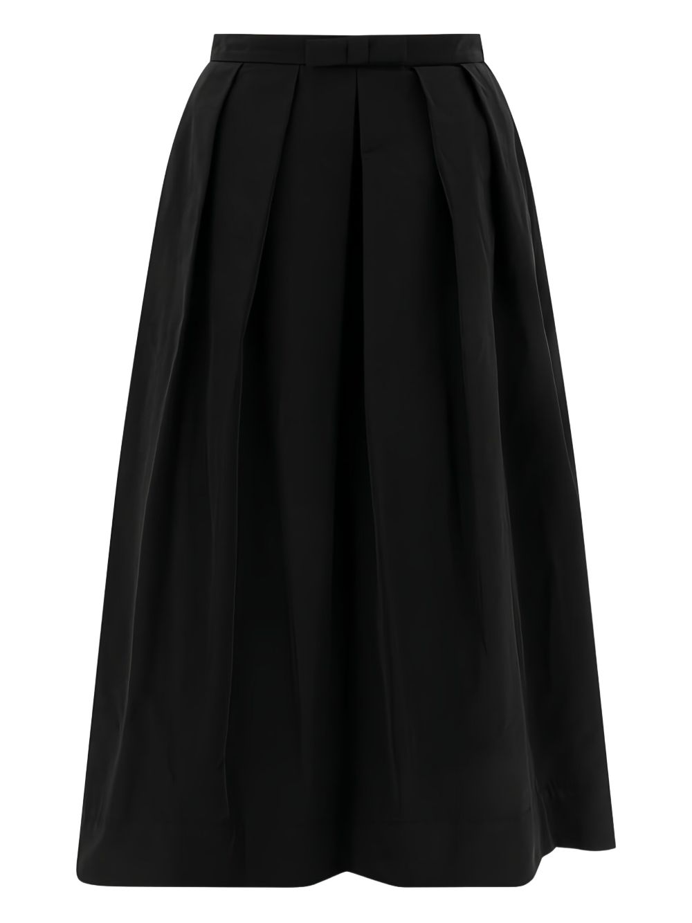 Pleated midi skirt - Black