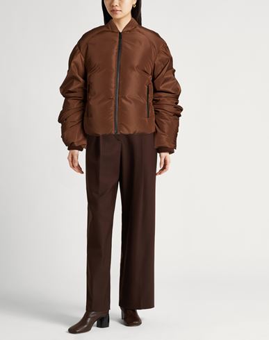 Woman Puffer Brown Size 4 Polyester