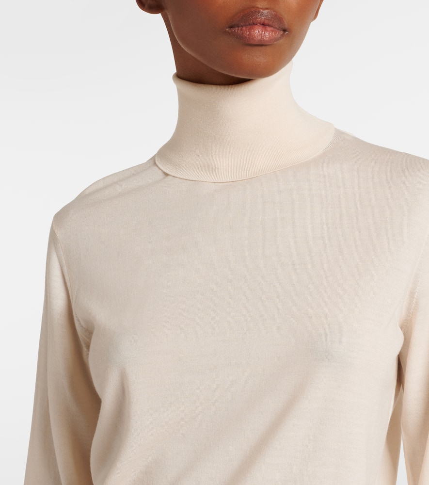 Heva wool jersey turtleneck sweater