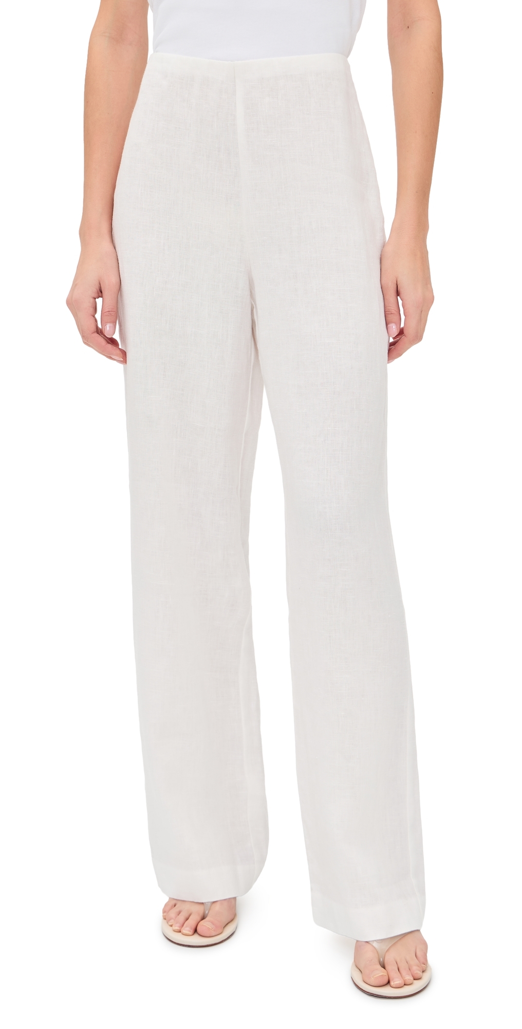 Andrine Linen Pants White