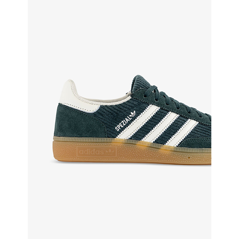 Womens Mineral Green Offwhite G Handball Spezial Brand-embellished Cord-suede Low-top Trainers