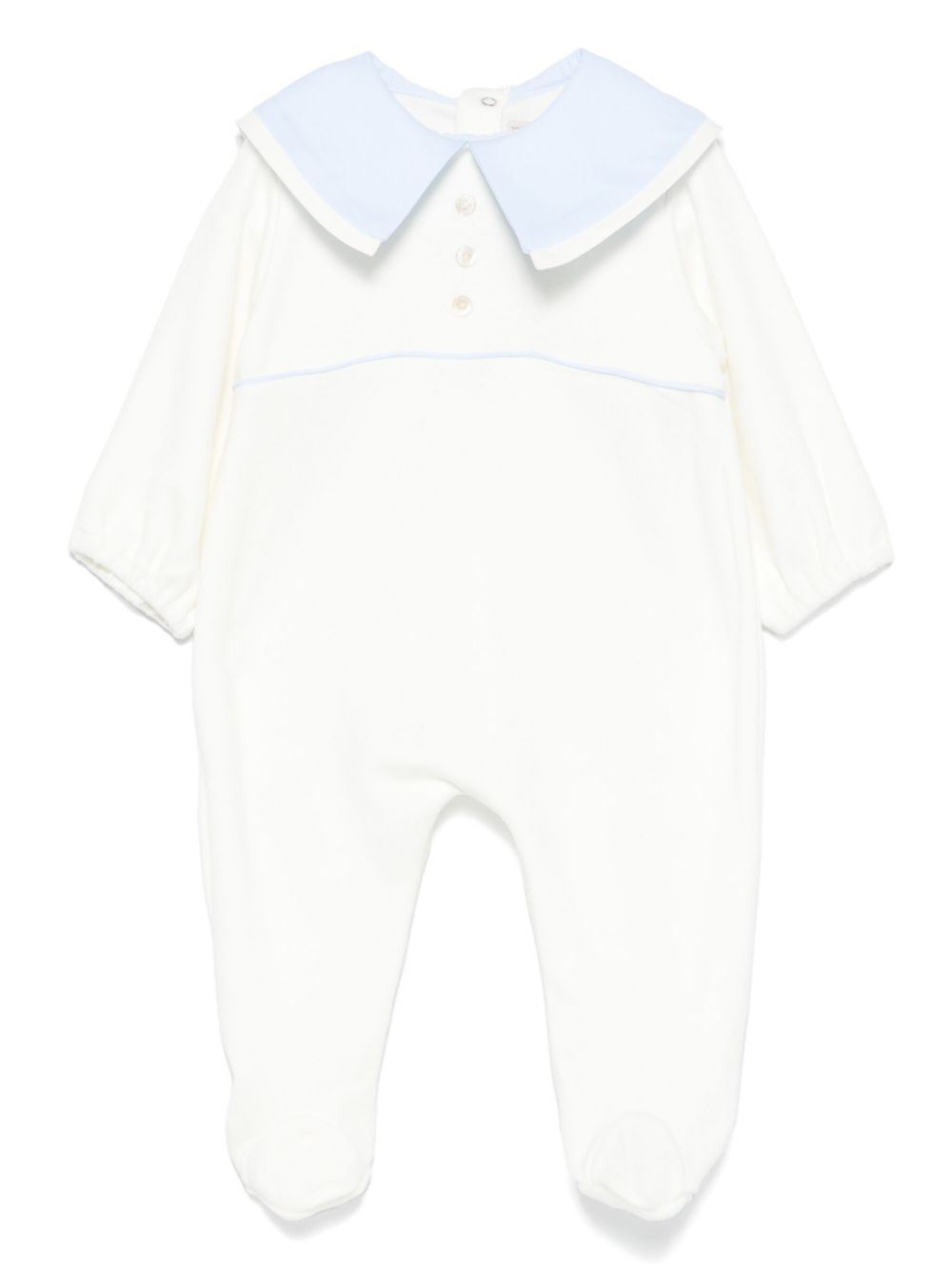 Sailor-collar pajama - White