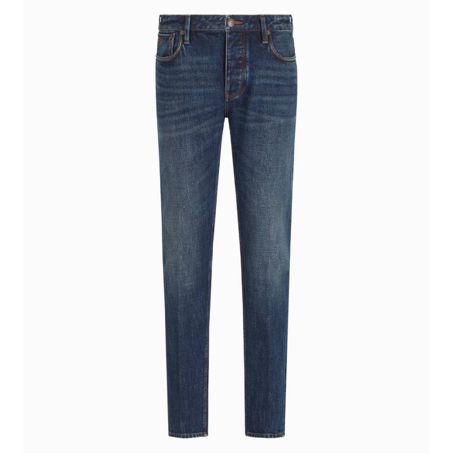 J75 Slim-Fit Selvedge Denim Jeans, Waist Size 34''