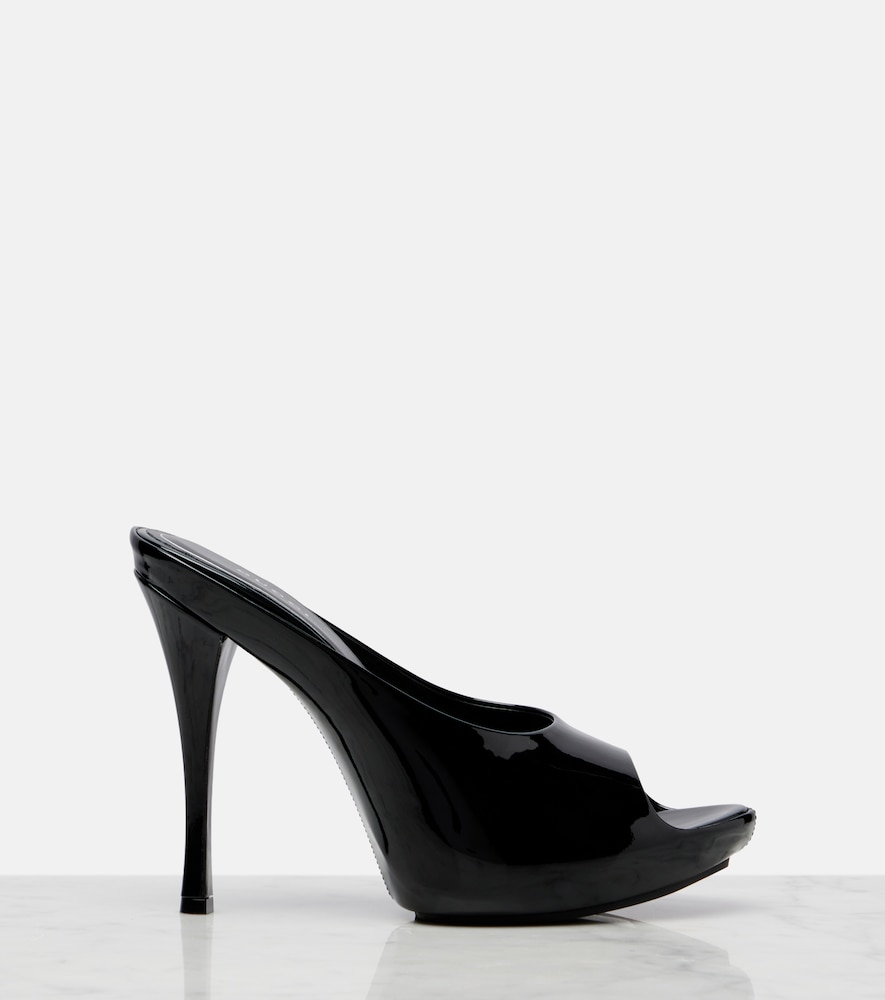 Viv patent leather platform mules