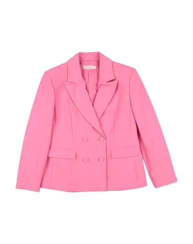 Kid Girl Blazer Fuchsia Size 14 Polyester, Elastane