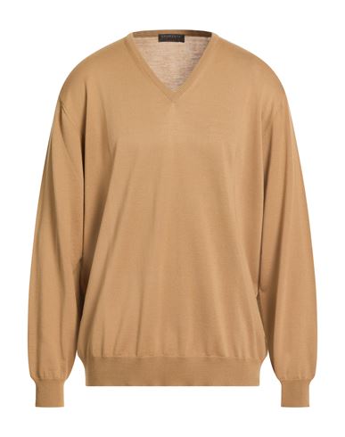 Man Sweater Beige Size 48 Virgin Wool