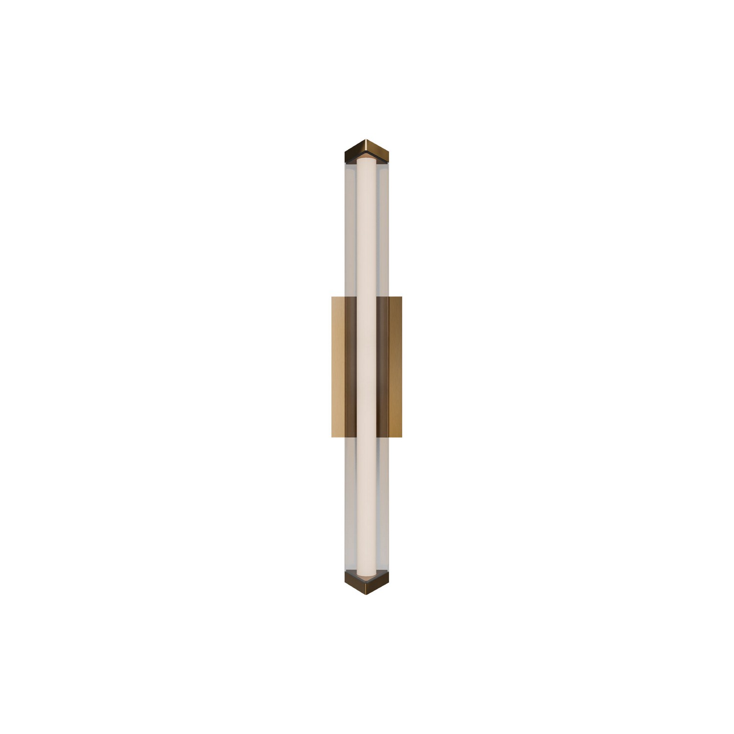 Aged Brass LED Wall Sconce from the Boulevard Collection