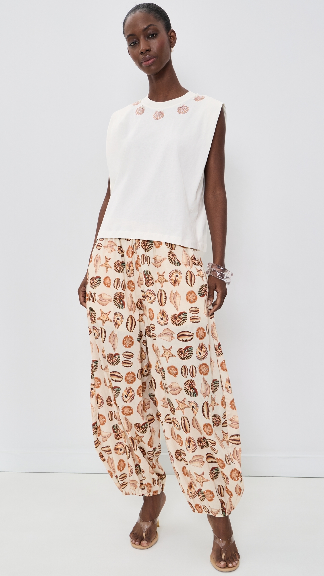 Marine Shells Sand Balloon Pants Marine Shells Sand