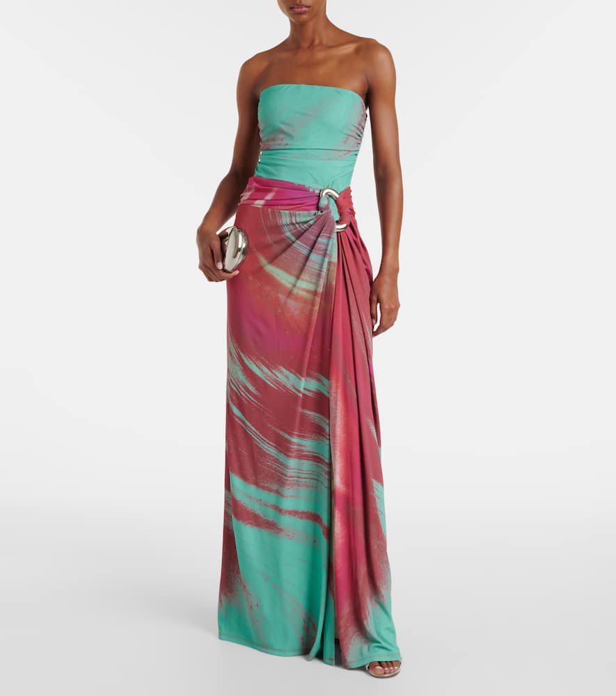 Emma printed jersey maxi dress