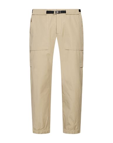 Man Pants Beige Size L Cotton, Elastane