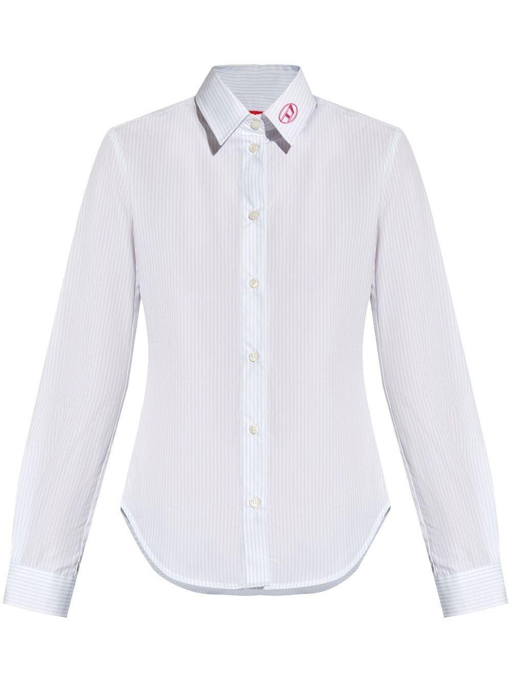 C-Gisel-P2 striped shirt - White
