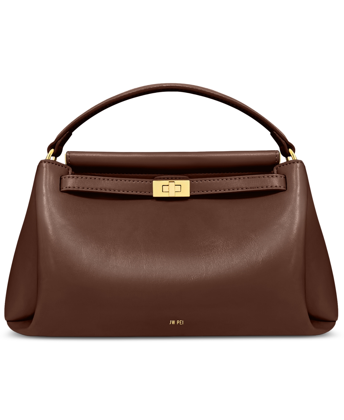Carmen Top Handle Mini Satchel Handbag - Reddish Brown