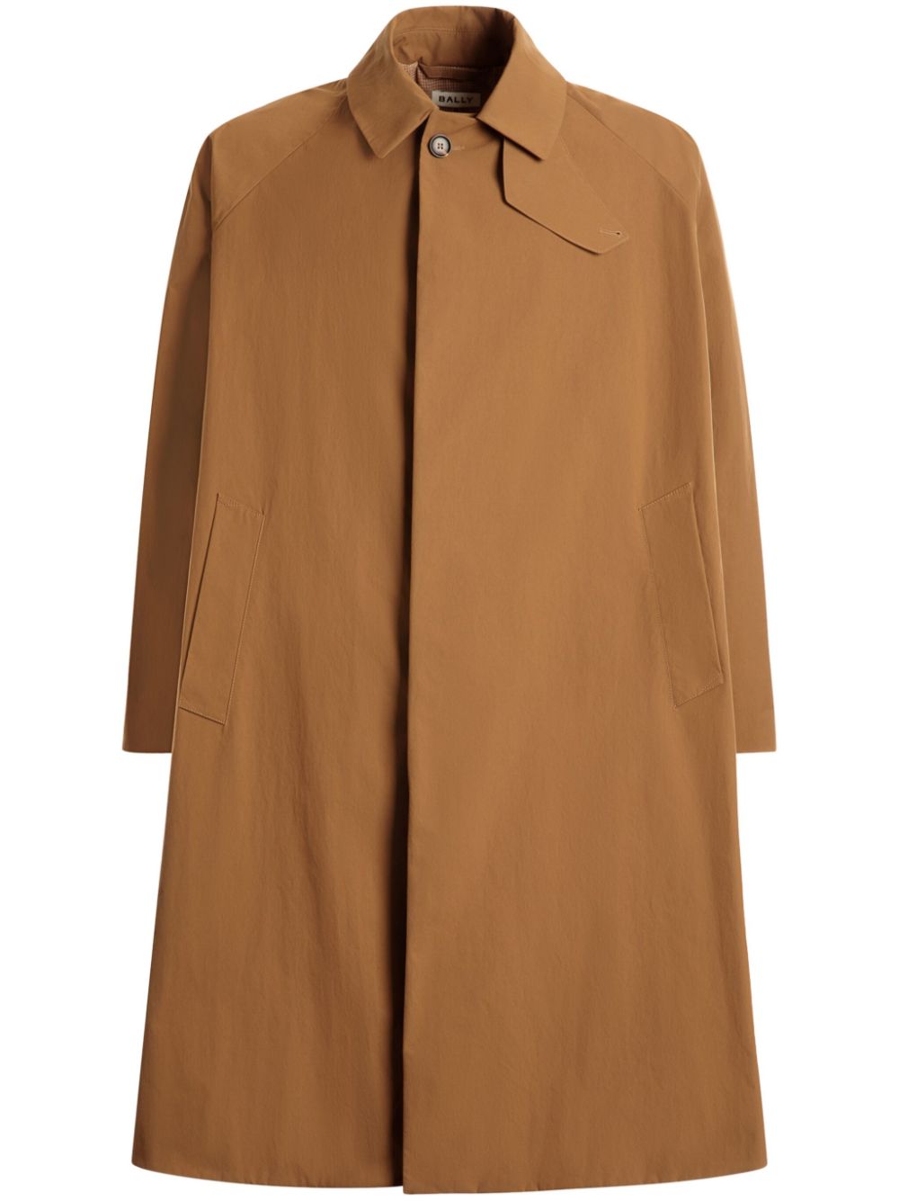 High-neck trench coat - Brown