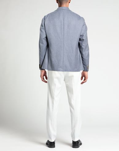 Man Blazer Light blue Size 38 Virgin Wool, Cashmere