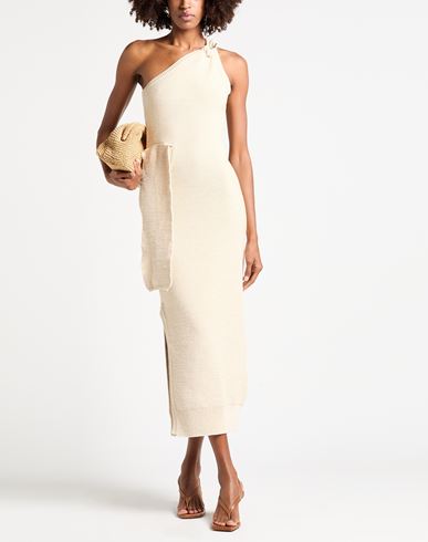 Woman Maxi dress Ivory Size 6 Cotton, Polyester, Polyamide