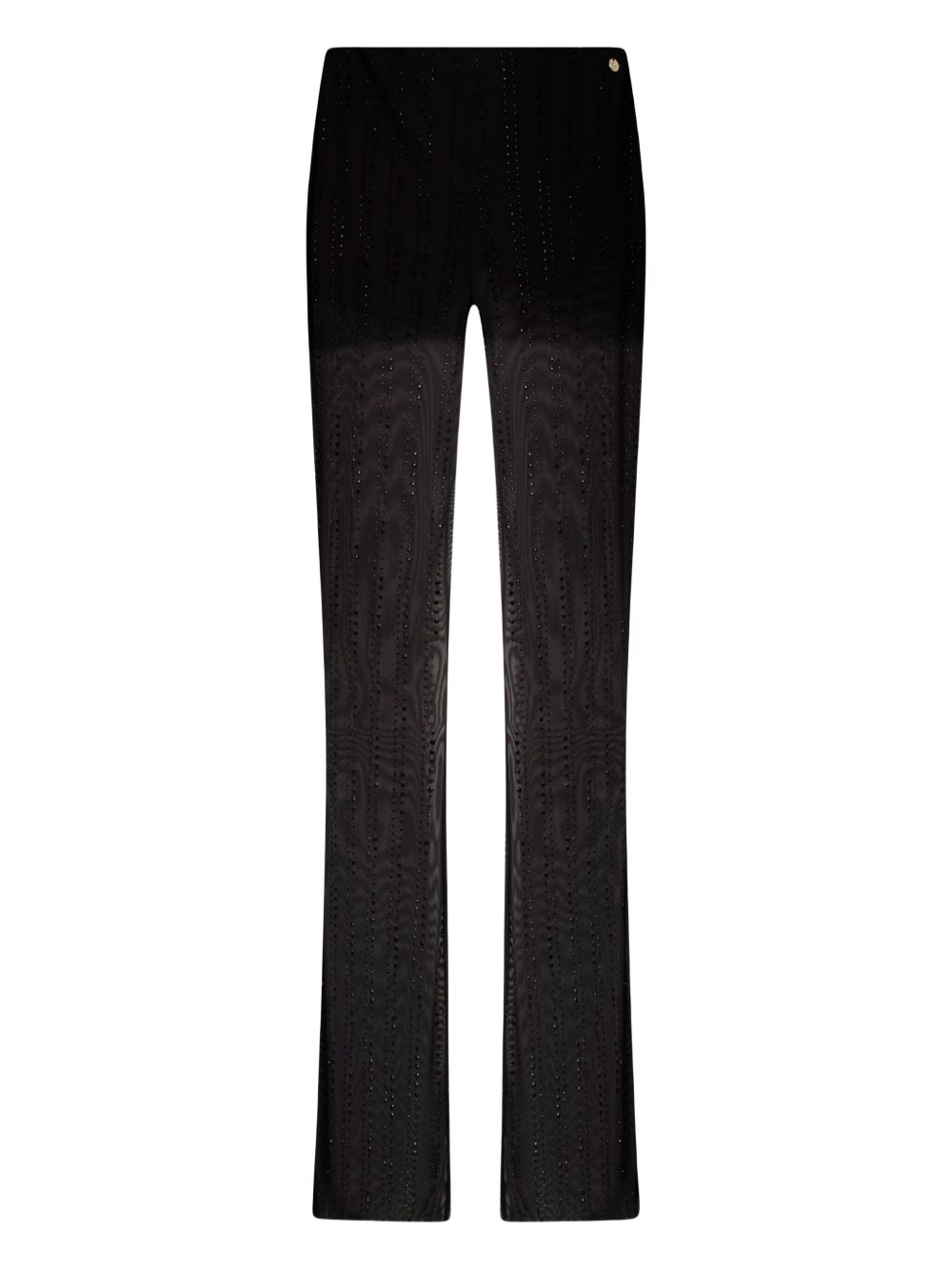 Tulle trousers with gemstones - Black