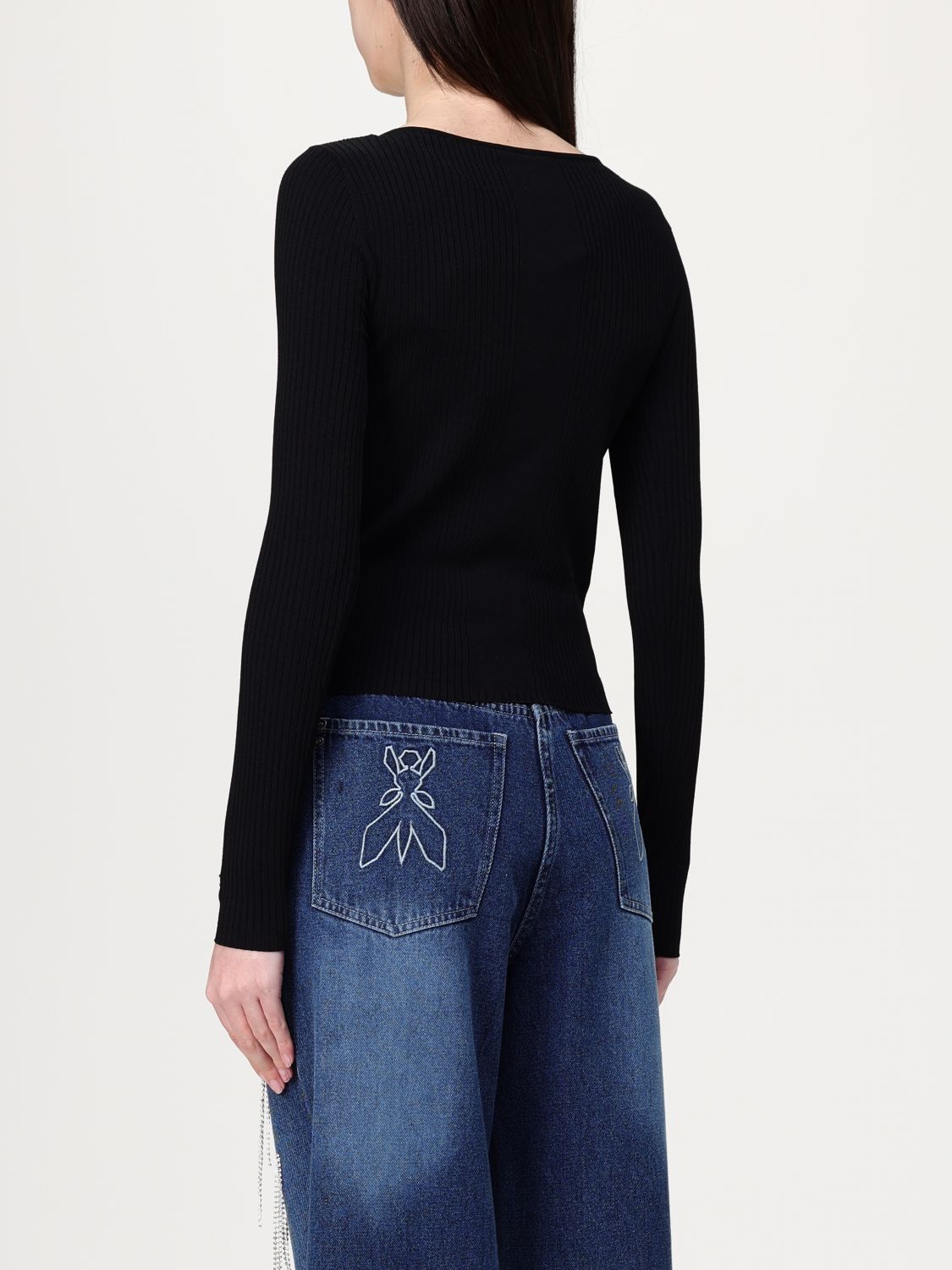 Knot-detailed jumper - Black