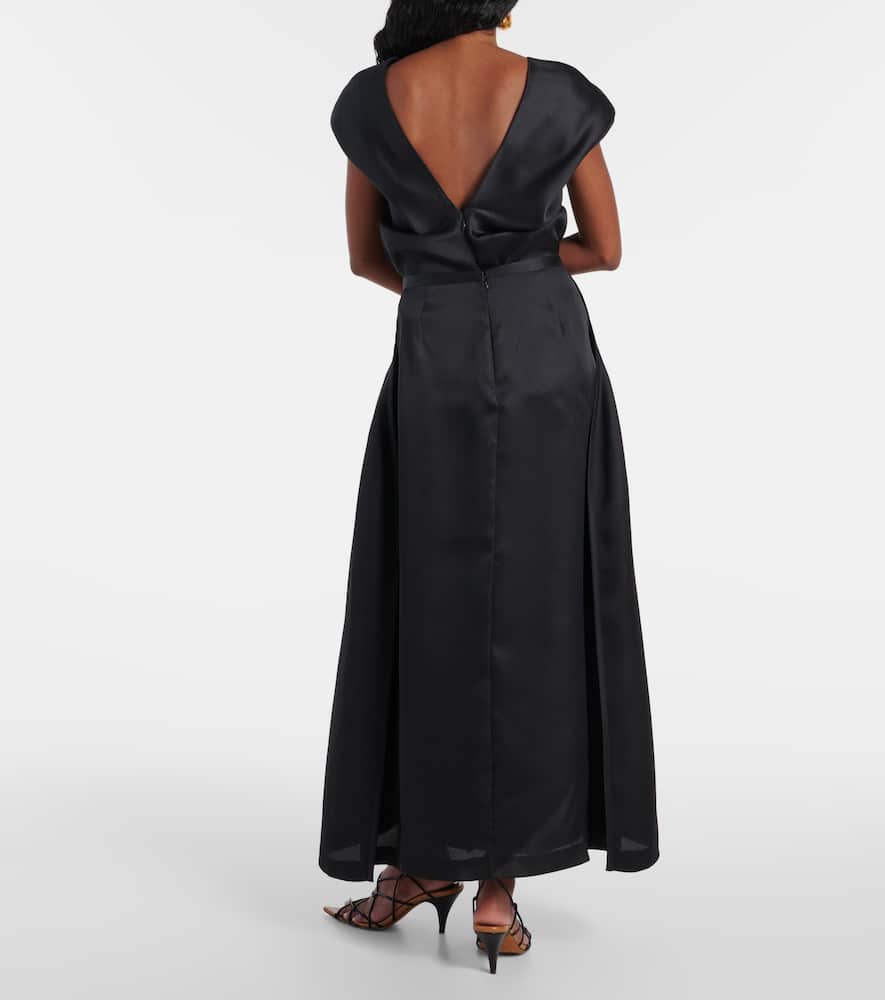 Mila silk maxi skirt