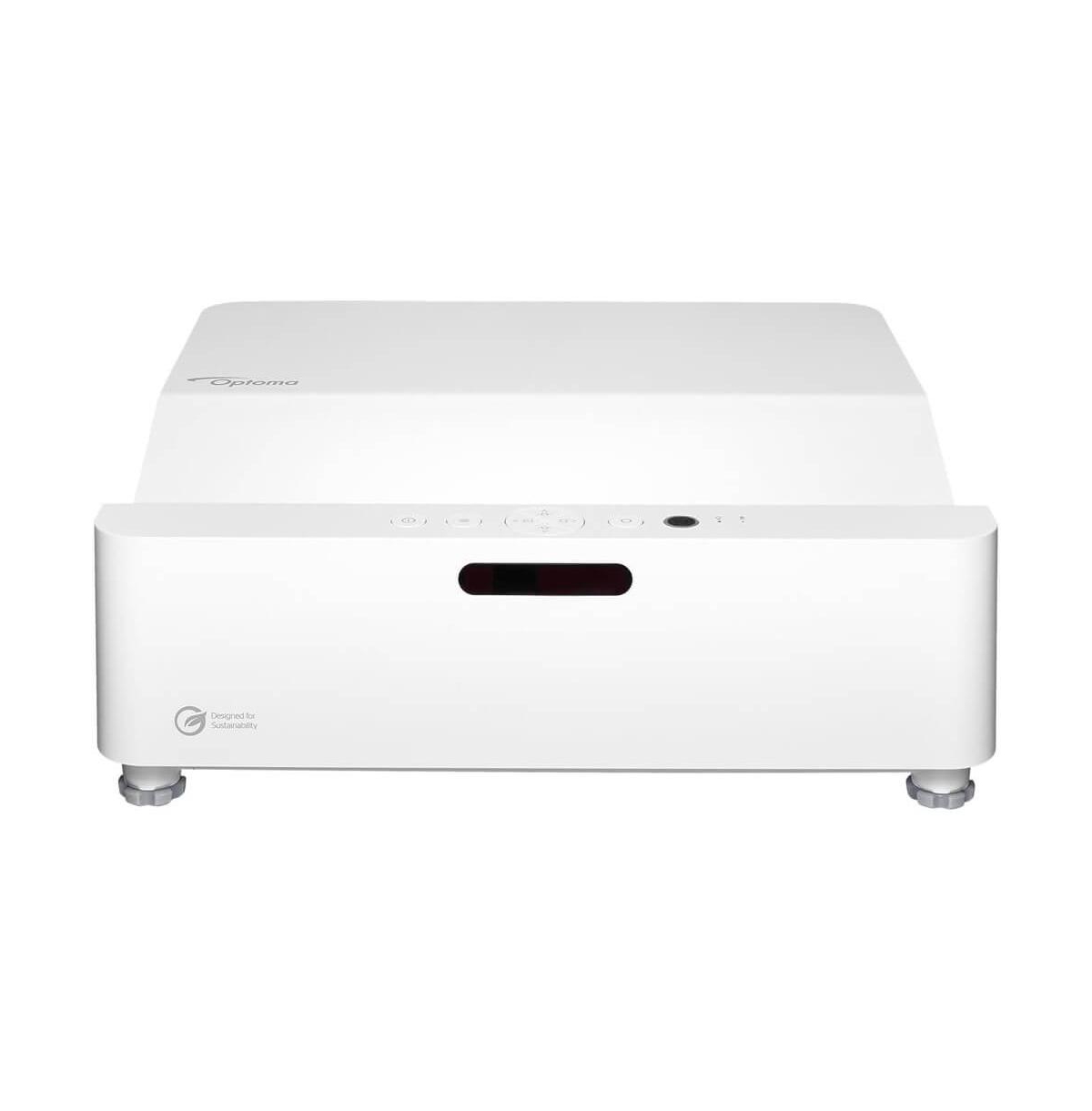 Ultra-Short Throw 4K Uhd Home Cinema Laser Projector - 100" Images - Bright 4,000 Lumens - Enhanced Game Mode - Hdr - Home Theater - Black - Whit