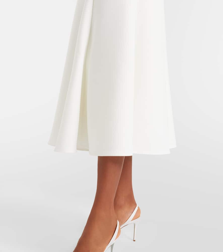 Crystal-embellished crêpe cocktail dress