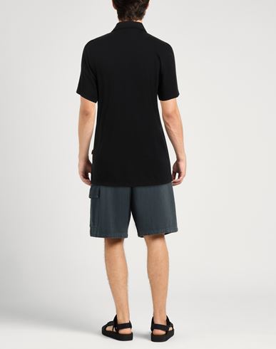 Man Polo shirt Black Size L Cotton
