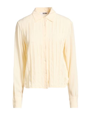 Woman Shirt Ivory Size 4 Acetate, Silk