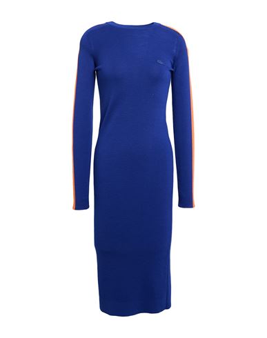 Woman Midi dress Bright blue Size 4 Wool
