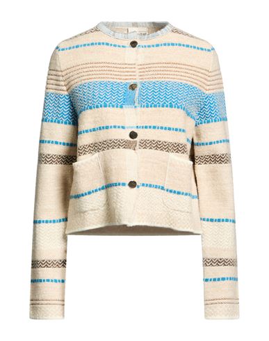 Woman Cardigan Beige Size M Acrylic, Polyester, Wool, Polyamide