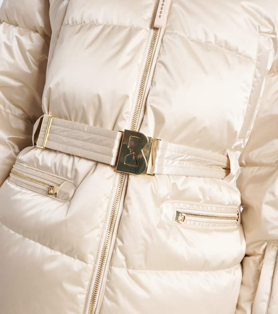 Lyra belted down ski jacket