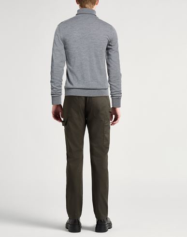 Man Turtleneck Grey Size 36 Wool