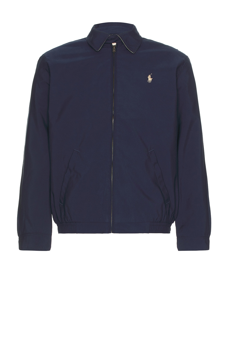 Men's Windbreaker Harrington Jacket in French Navy, Size Large