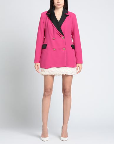 Le Volière Woman Blazer Fuchsia Size XS Polyester