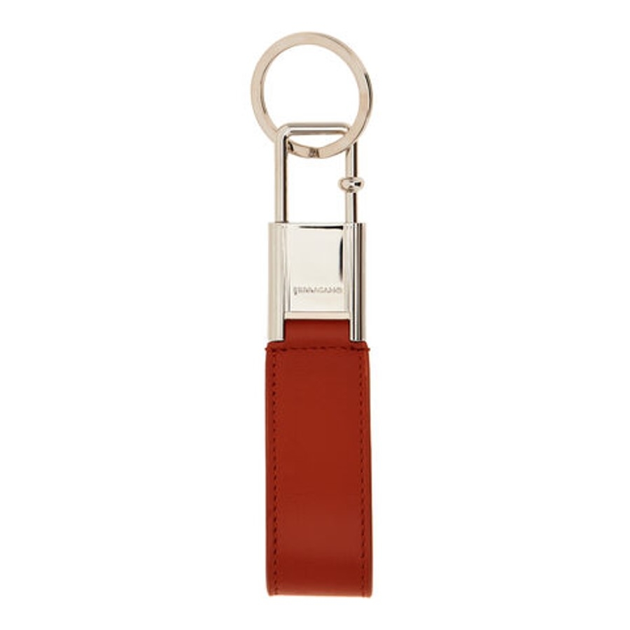 Gancini-Inspired Leather Keyring