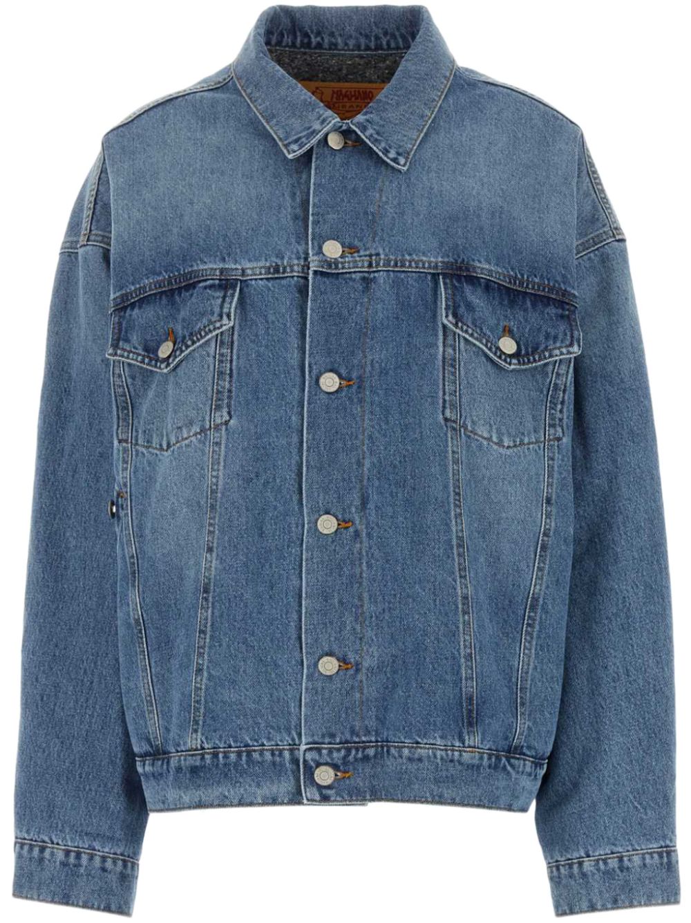 Drop shoulder denim jacket - Blue