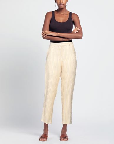 Woman Pants Beige Size 6 Viscose