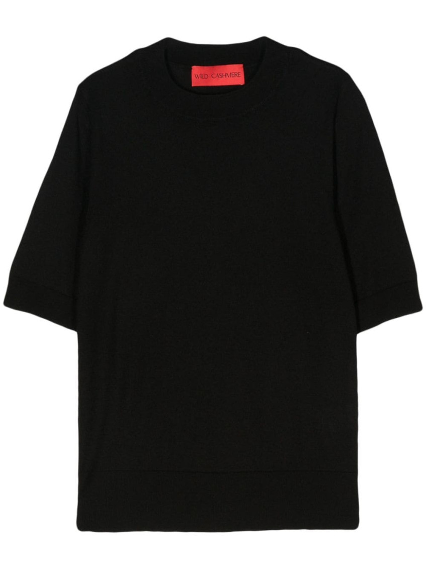 - Silk And Cashmere Blend Half-sleeve Sweater